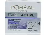 De Online Drogist L'oréal paris triple active nachtcreme 50ml aanbieding