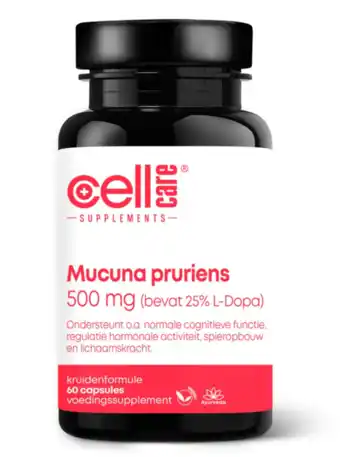De Online Drogist Cellcare mucuna pruriens 500mg capsules 60cp aanbieding