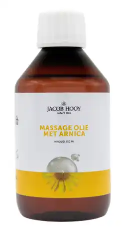 De Online Drogist Jacob hooy massage olie arnica 250ml aanbieding