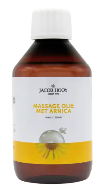 De Online Drogist Jacob hooy massage olie arnica 250ml aanbieding