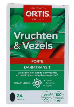 De Online Drogist Ortis vruchten & vezels forte darmtransit tabletten 24tb aanbieding