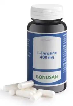 De Online Drogist Bonusan l-tyrosine 400 mg capsules 60cp aanbieding