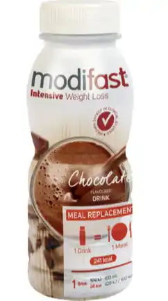 De Online Drogist Modifast intensive drink chocolade 250gr aanbieding