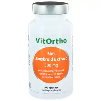 De Online Drogist Vitortho st janskruid extract 300mg capsules 100cp aanbieding