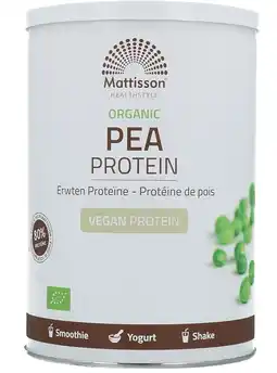 De Online Drogist Mattisson healthstyle biologische erwten proteïne vegan 350gr aanbieding