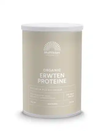 De Online Drogist Mattisson healthstyle biologische erwten proteïne vegan 350gr aanbieding