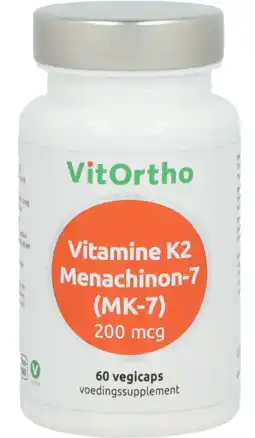 De Online Drogist Vitortho vitamine k2 menachinon-7 (mk-7) 200mcg vegicaps 60vcp aanbieding