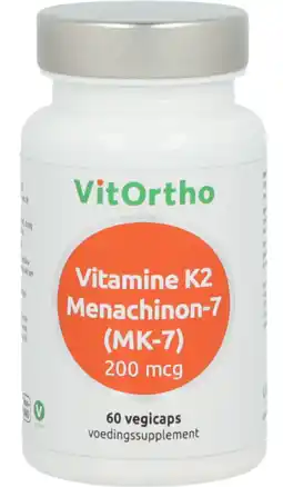 De Online Drogist Vitortho vitamine k2 menachinon-7 (mk-7) 200mcg vegicaps 60vcp aanbieding