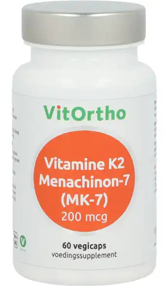 De Online Drogist Vitortho vitamine k2 menachinon-7 (mk-7) 200mcg vegicaps 60vcp aanbieding