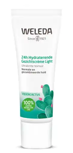 De Online Drogist Weleda vijgencactus 24h hydraterende gezichtscrème light 30ml aanbieding