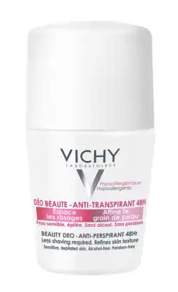 De Online Drogist Vichy deo roller beauty anti-transpirant 48h 50ml aanbieding