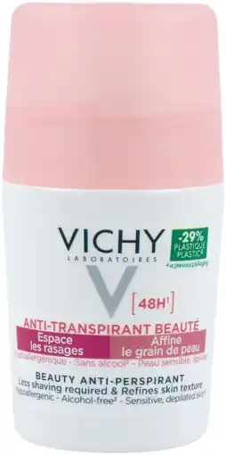 De Online Drogist Vichy deo roller beauty anti-transpirant 48h 50ml aanbieding