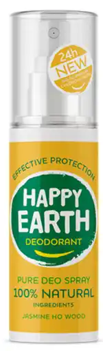 De Online Drogist Happy earth happy earth 100% natuurlijke deo spray jasmine ho wood 100ml aanbieding