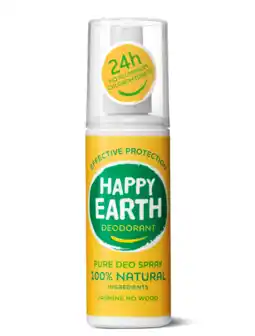 De Online Drogist Happy earth happy earth 100% natuurlijke deo spray jasmine ho wood 100ml aanbieding