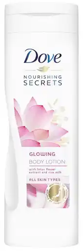 De Online Drogist Dove nourishing secrets glowing body lotion 400ml aanbieding