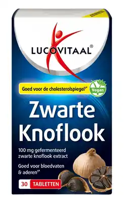 De Online Drogist Lucovitaal zwarte knoflook tabletten 30tb aanbieding