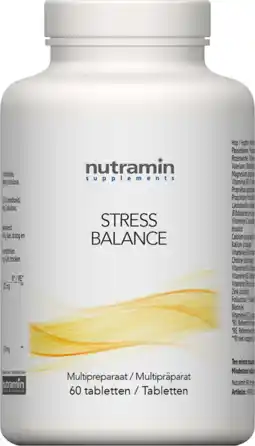 De Online Drogist Nutramin stress balance tabletten 60tb aanbieding