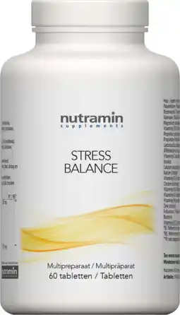 De Online Drogist Nutramin stress balance tabletten 60tb aanbieding