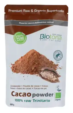 De Online Drogist Biotona cacao powder raw 200gr aanbieding