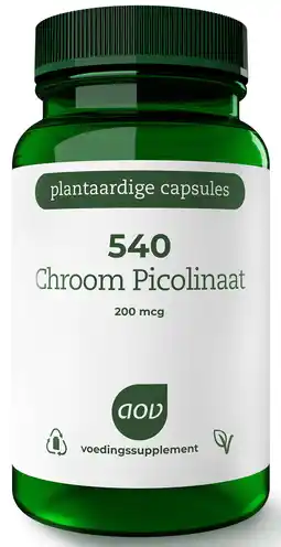 De Online Drogist Aov 540 chroom picolinaat 200mcg vegacaps 60vcp aanbieding