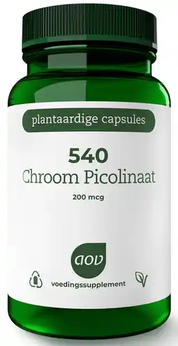 De Online Drogist Aov 540 chroom picolinaat 200mcg vegacaps 60vcp aanbieding