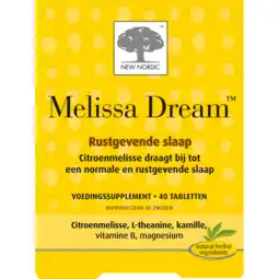 De Online Drogist New nordic melissa dream rustgevende slaap 40tb aanbieding