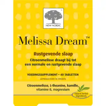 De Online Drogist New nordic melissa dream rustgevende slaap 40tb aanbieding