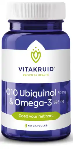 De Online Drogist Vitakruid q10 ubiquinol & omega 3 capsules 60cp aanbieding