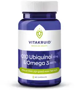 De Online Drogist Vitakruid q10 ubiquinol & omega 3 capsules 60cp aanbieding