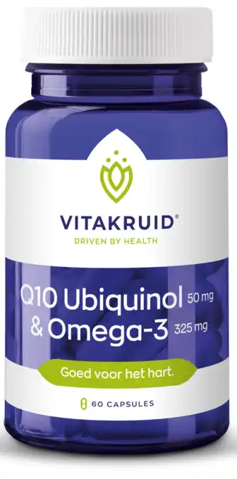 De Online Drogist Vitakruid q10 ubiquinol & omega 3 capsules 60cp aanbieding