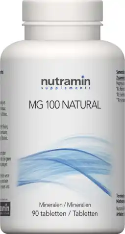 De Online Drogist Nutramin mg 100 natural tabletten 90tb aanbieding