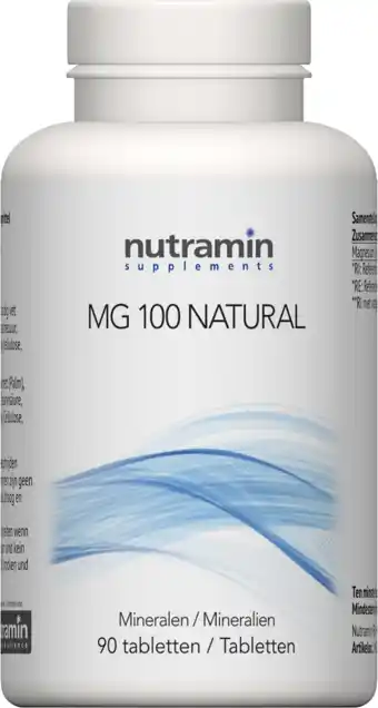 De Online Drogist Nutramin mg 100 natural tabletten 90tb aanbieding