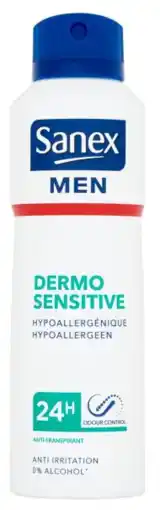 De Online Drogist Sanex men dermo sensitive deodorant spray 200ml aanbieding