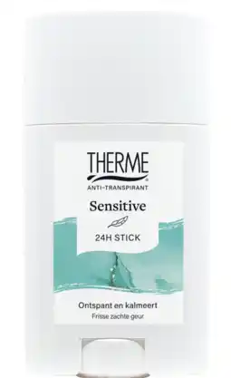 De Online Drogist Therme anti-transpirant sensitive stick 50gr aanbieding