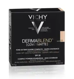 De Online Drogist Vichy dermablend covermatte poeder foundation 25 nude 9,5gr aanbieding