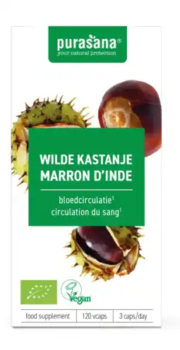 De Online Drogist Purasana wilde kastanje capsules 120vcp aanbieding