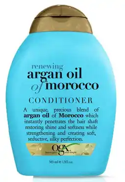 De Online Drogist Ogx conditioner renewing argan oil of morocco 385ml aanbieding