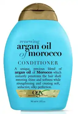 De Online Drogist Ogx conditioner renewing argan oil of morocco 385ml aanbieding