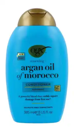 De Online Drogist Ogx conditioner renewing argan oil of morocco 385ml aanbieding
