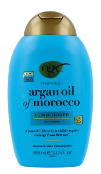 De Online Drogist Ogx conditioner renewing argan oil of morocco 385ml aanbieding