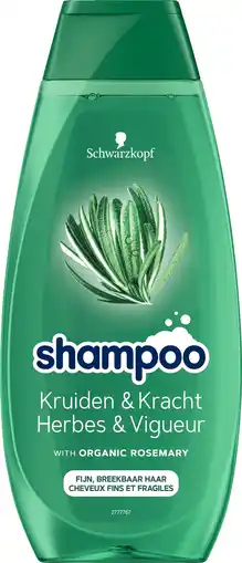 De Online Drogist Schwarzkopf kruiden & kracht shampoo 400ml aanbieding