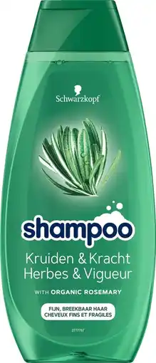 De Online Drogist Schwarzkopf kruiden & kracht shampoo 400ml aanbieding