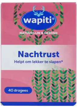 De Online Drogist Wapiti nachtrust dragees 40st aanbieding