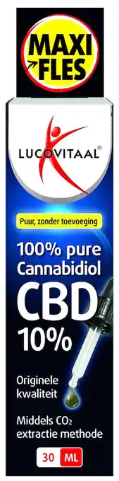 De Online Drogist Lucovitaal cannabidiol cbd olie 10% 30ml aanbieding