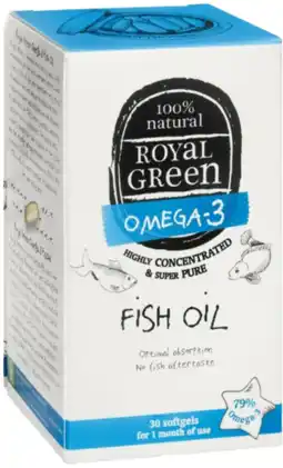 De Online Drogist Royal green visolie capsules 30sg aanbieding