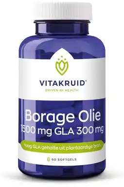 De Online Drogist Vitakruid borage olie 60sg aanbieding