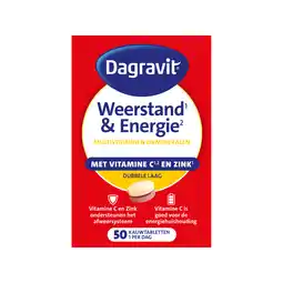 De Online Drogist Dagravit weerstand & energie totaal 30 kauwtabletten 50tb aanbieding