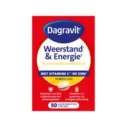 De Online Drogist Dagravit weerstand & energie totaal 30 kauwtabletten 50tb aanbieding
