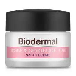 De Online Drogist Biodermal droge & gevoelige huid nachtcrème 50ml aanbieding