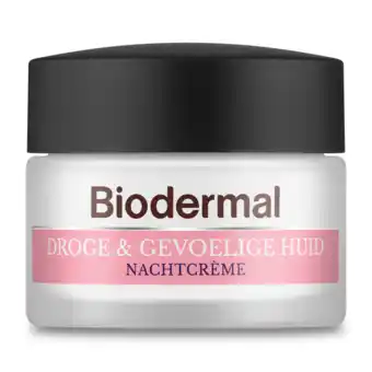 De Online Drogist Biodermal droge & gevoelige huid nachtcrème 50ml aanbieding